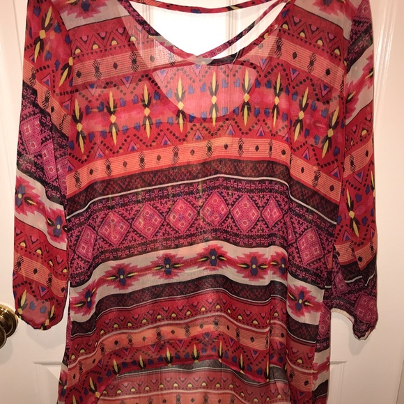 Cowgirl Legend Sheer Blouse NWOT - Picture 2 of 5